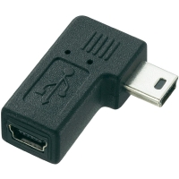 MINI USB ADAPTER STECKER AUF BUCHSE GEWINKELT
