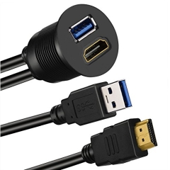 HDMI/USB Einbaubuchs