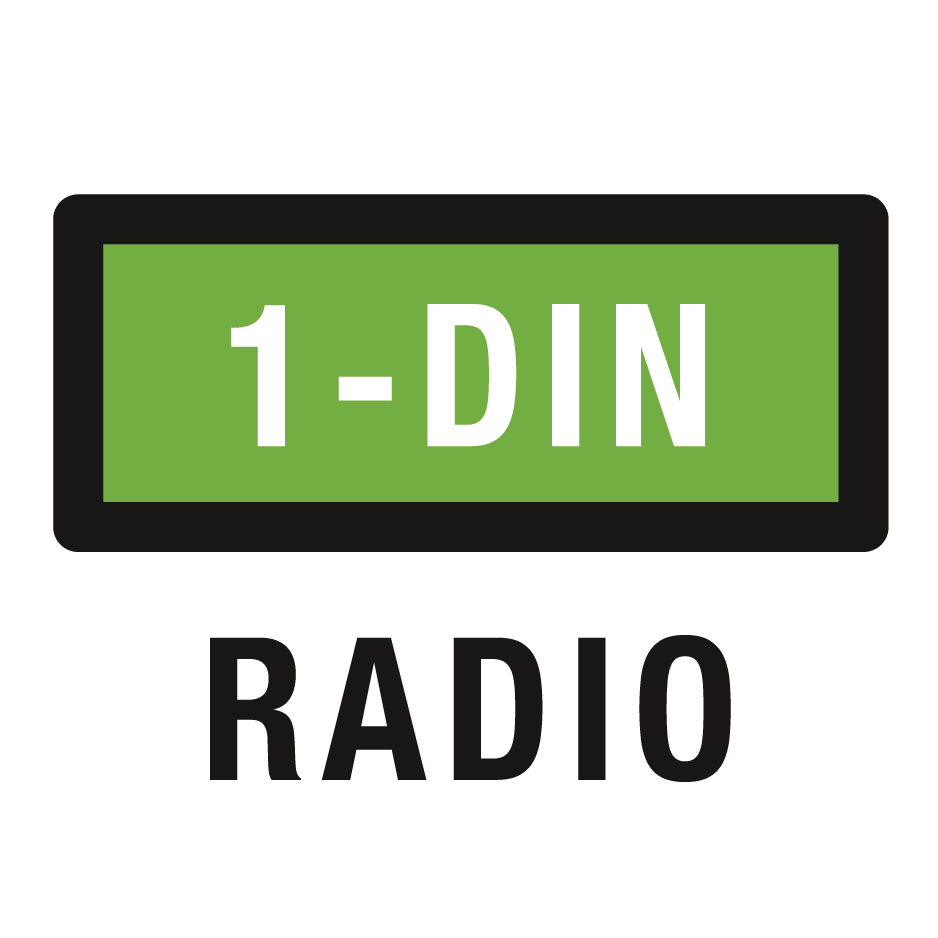 Das Gerät passt in Fahrzeuge mit 1-DIN Einbauschacht.