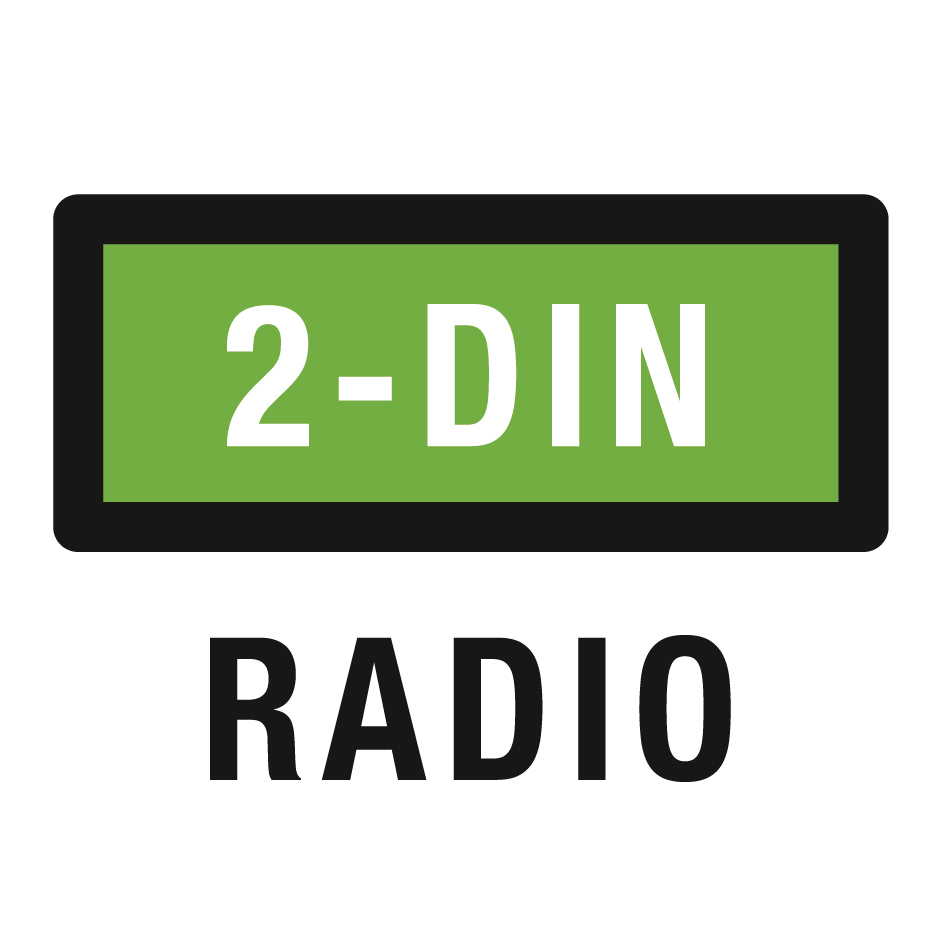 Das Gerät passt in Fahrzeuge mit 2-DIN Einbauschacht.