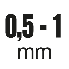Ausführung: 0,5 – 1,00 mm