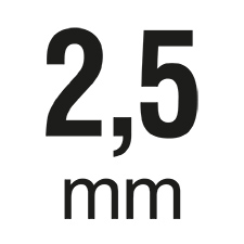 Ausführung: 2,5 mm