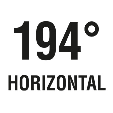 Der horizontale Blickwinkel beträgt 194°