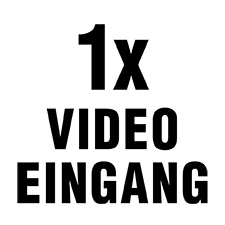 Das Gerät verfügt über einen Video-Eingang.