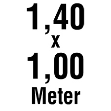 Abmessungen: 1,40 x 1,00 m