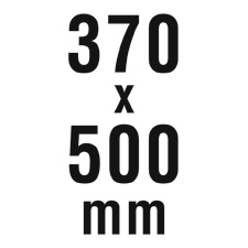 Abmessungen: 370 x 500 mm
