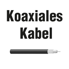 Das Kabel besteht aus voneinander isolierten Innen- und Aussenleitern.