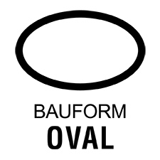 Die Bauform dieser Kamera ist oval