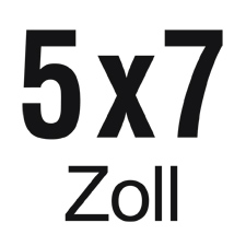 Standardgrösse / Aussendurchmesser: 5 x 7“ / 13 x 18 cm