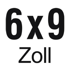 Standardgrösse /Aussendurchmesser: 6 x 9“ / 15 x 23 cm