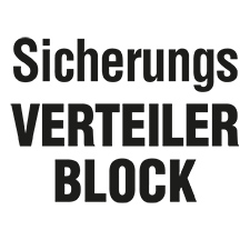 Sicherungsverteilerblock