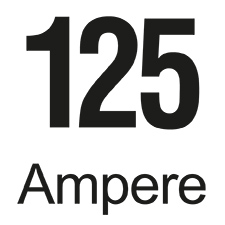 Sicherungswert: 125 Ampere