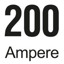 Sicherungswert: 200 Ampere