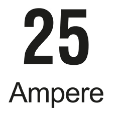 Sicherungswert: 25 Ampere