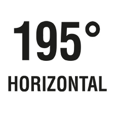 Der horizontale Blickwinkel beträgt 195°