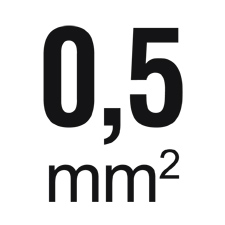 Kabelquerschnitt 0,5 mm²