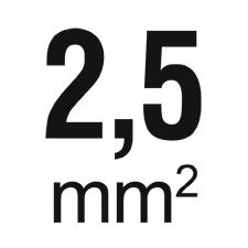 Kabelquerschnitt 2,5 mm²