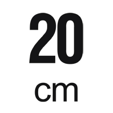 Standardgrösse / Aussendurchmesser: 20 cm / 8“
