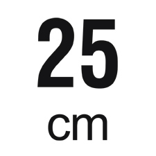 Standardgrösse / Aussendurchmesser: 25 cm / 10“