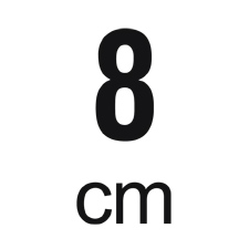 Standardgrösse /Aussendurchmesser: 8 cm