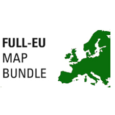 Integriertes Navigationssystem mit Kartenabdeckung Full Europe