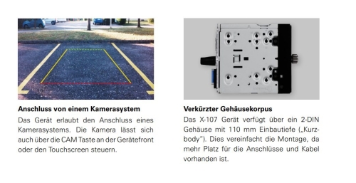 XZENT X-107  2-Din 6.75 Infotainer DAB und Weblink Cast