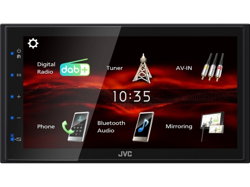 JVC KW-M180DBT - Doppel DIN MP3 Autoradio Android-USB-Mirroring DAB+