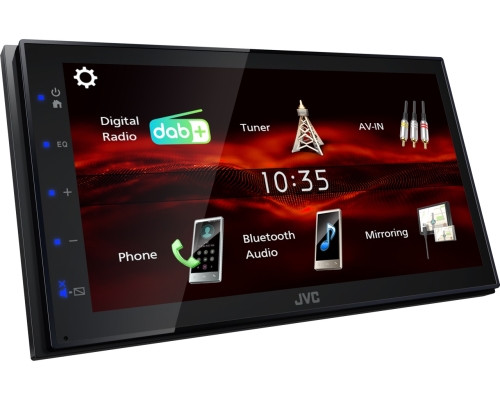 JVC KW-M180DBT - Doppel DIN MP3 Autoradio Android-USB-Mirroring DAB+