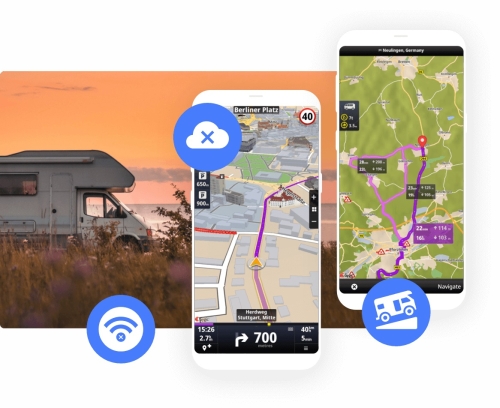 Sygic LKW & Wohnmobil GPS Navigation App Aktivierungsgutschein