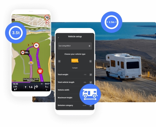 Sygic LKW & Wohnmobil GPS Navigation App Aktivierungsgutschein