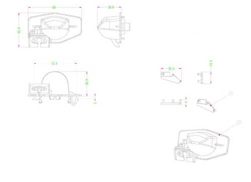 RFK Griffl. passend Honda Accord 2008-2009,CR-V 2012-