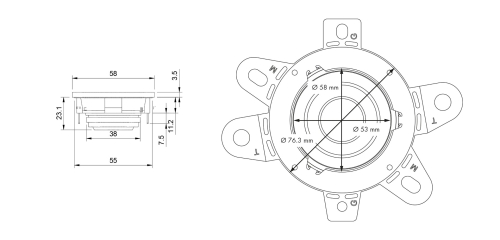 ETON PRW 50 mm Mitteltöner