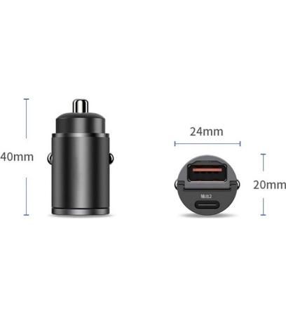 Auto ladegerät 12-24V Feuerzeug Schnell ladeauto USB Typ C Ladegerät