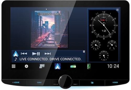 Digital Media Receiver mit 10,1 Zoll HD-Display mit Floating Panel und 1-DIN E