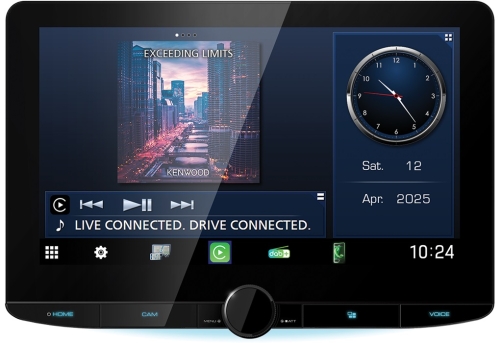 Digital Media Receiver mit 10,1 Zoll HD-Display mit Floating Panel und 1-DIN E