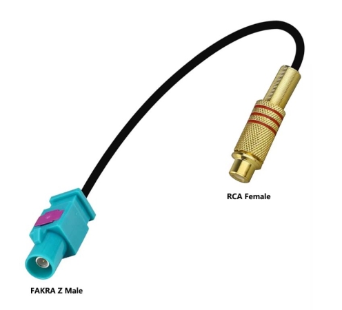 Rückfahrkamera adapter RCA (F) - FAKRA (M)