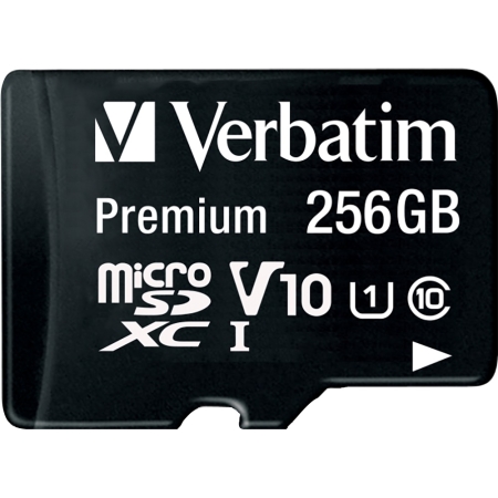 Verbatim microSDHC Speicherkarte, 256 GB