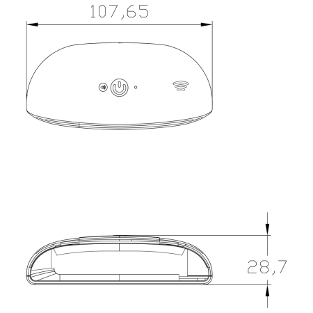 LED-Display mit Funklautsprecher für Front/Heck-Einparkhilfen (mit GPS)