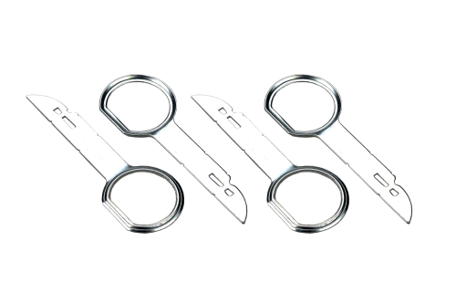 2 Paar Ford-Radio-Entriegelungsschlüssel