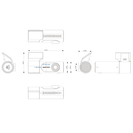 Dashcam in 1080p (Full-HD) Auflösung, WLAN