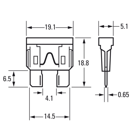 Sicherungsabgriff ATO-Sicherungen, 10A, (ATC), R