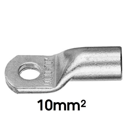 KLAUKE Rohrkabelschuh, 10mm², M6, 12mm breit 2 Stück