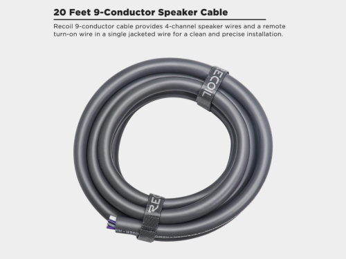 Recoil 18-AWG OFC Lautsprecherkabel 9-Adrig, 6m