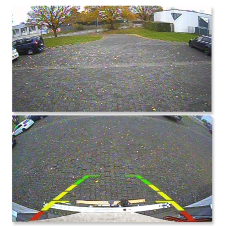 Twin Bremslichtkamera (CVBS), (Ersatz für Hella 2DA 343 106-201), weiß