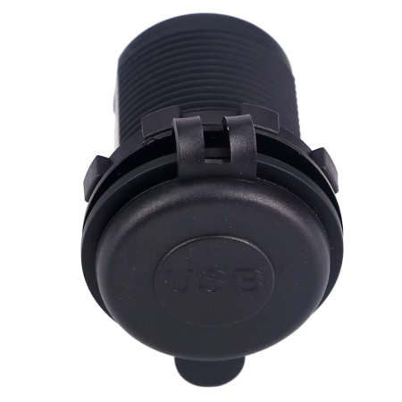 5V 3,1A 12V Dual USB Autoladegerät mit wasserdichter Abdeckung für Fahrzeug Blau