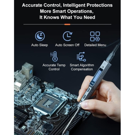 Lötkolben mit USB-Anschluss und BC2 Lötspitze