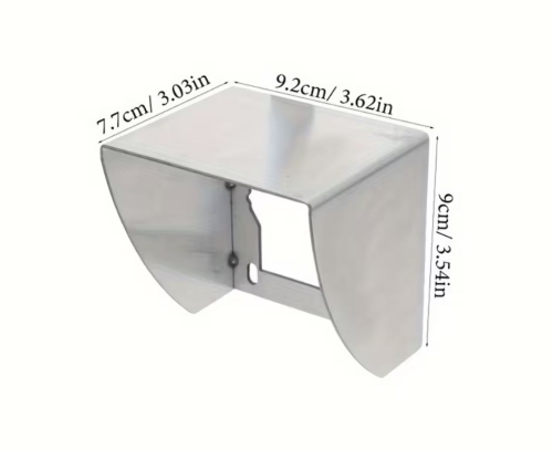 Universal Edelstahl Schutzdach für Rückfahrkameras – Regenschutz für Wohnmobil &