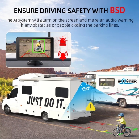 Kabelloses Full-HD 5-Monitor - Set mit 2 Solar-Magnetkameras