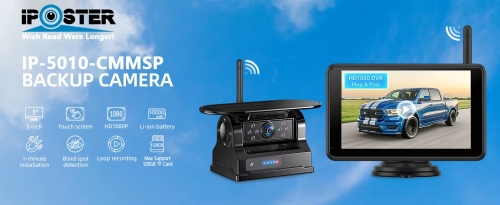 Kabelloses Full-HD 5-Monitor - Set mit 2 Solar-Magnetkameras