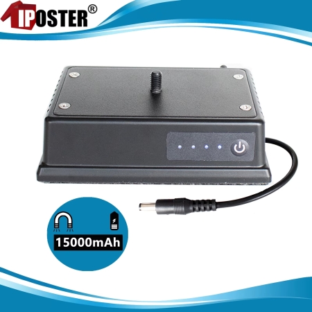 Wasserdichter Magnet-Powerbank 15.000 mAh mit 12V DC-Anschluss